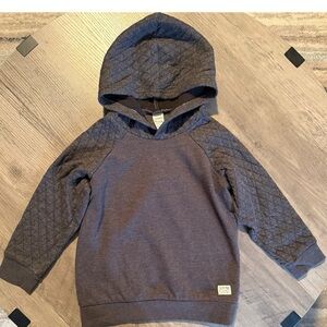 Carter’s Boy’s Quilted Hooded Sweatshirt - Gray. Size 4T.